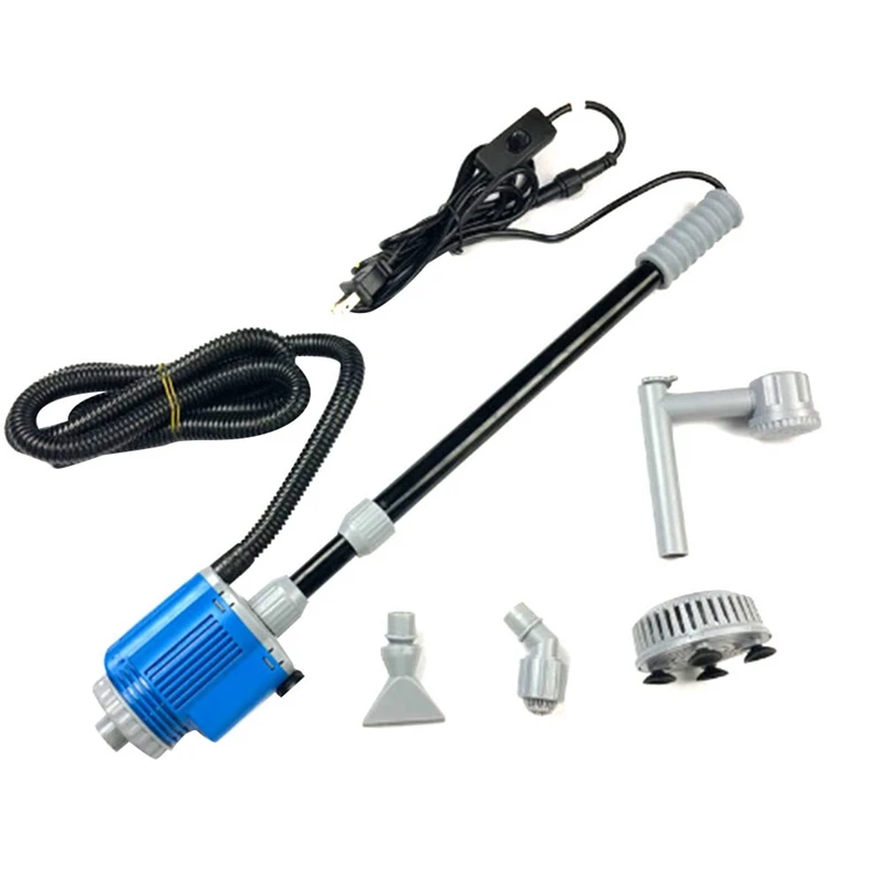 

1Set Electric Aquarium Fish Tank Water Change Pump Aquarium Cleaning Tool Gravel Cleaner Siphon Pump Plastic EU Plug