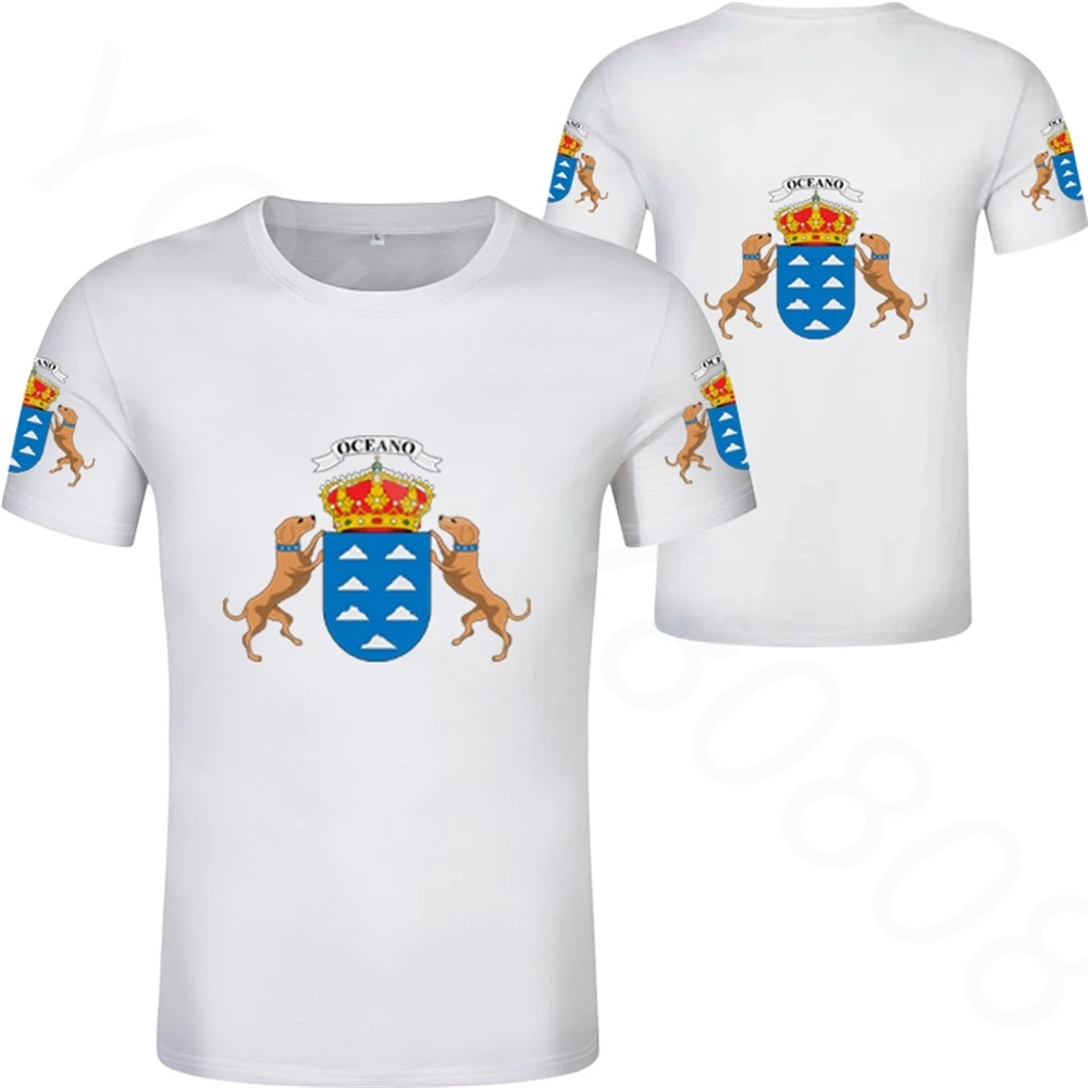 

ISLAS CANARIAS Men's summer new brand Football Sportswear T-shirt santa cruz de tenerife t-shirt flag word las palmas gran Shirt