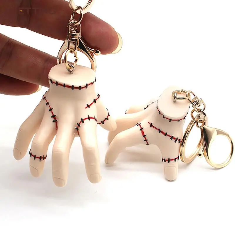 

New 1pcs Palm Hand Keychain Pendant Thing Hand Family Keyring Key Chain Student School Bag Accessories Women Men Gifts Keychain