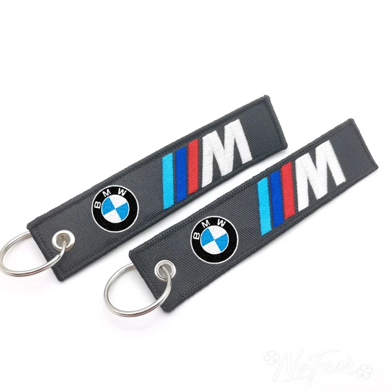 Брелок для ключей с вышивкой, подарок от 4S-центра для BMW M Power M3 M4 M5 E46 E39 E90 E60 E36 E34 E30 F20 E92, автомобильные наклейки (art.: 3920daaa27f2a) - 3920daaa27f2a