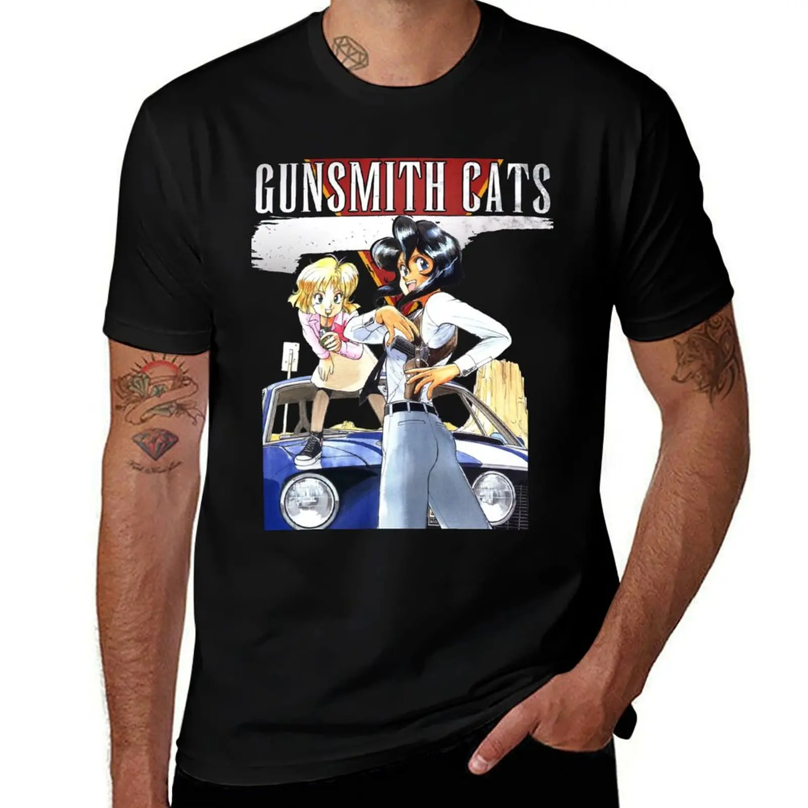 Фото Винтажная футболка с принтом «Gunsmith Cats» №1