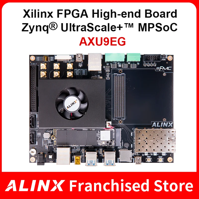 ALINX AXU9EG: Xilinx Zynq UltraScale+ MPSoC ZU9EG Плата FPGA FMC HPC