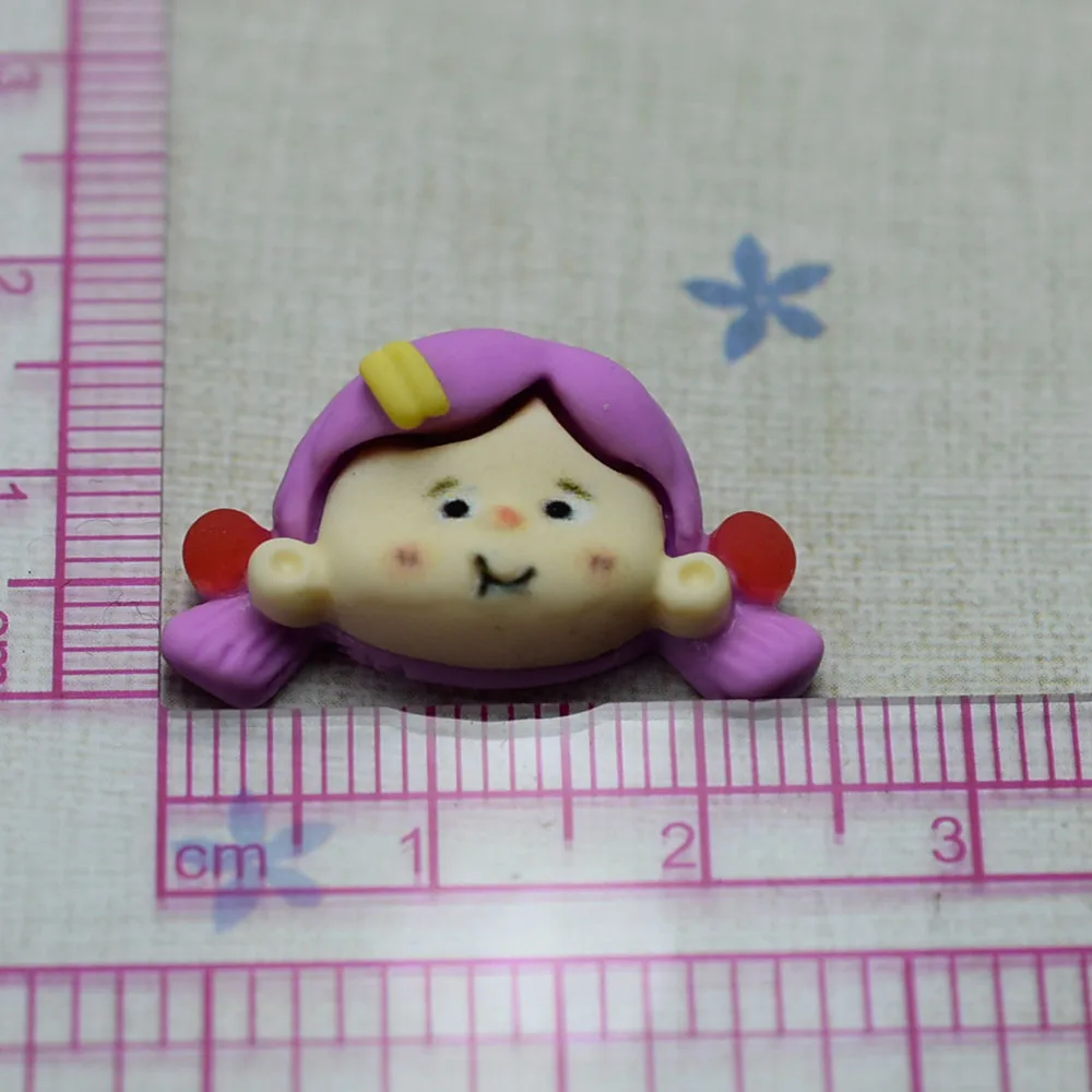 

Кабошоны для скрапбукинга «сделай сам», 1 шт./лот из смолы, с плоской задней стороной, с имитацией мультяшных пурпурных волос для девушек, 25 м...