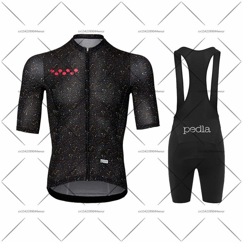 

2022 The Pedla Cycling Set Breathable Short sleeve Jersey Sports Bike Clothing ropa ciclismo MTB uniform cycling Bib Pants Kit
