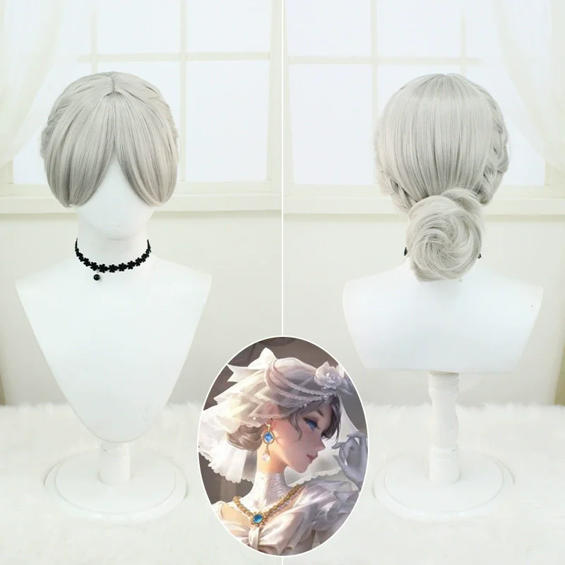 XQGame Identity V Мэри Кровавая Королева Косплей Костюм Кровавая Королева Обещанный День Великолепное Белое Свадебное Платье Парик Женский Сексуальный Костюм (art.: 3920d33b35a4e) - 3920d33b35a4e