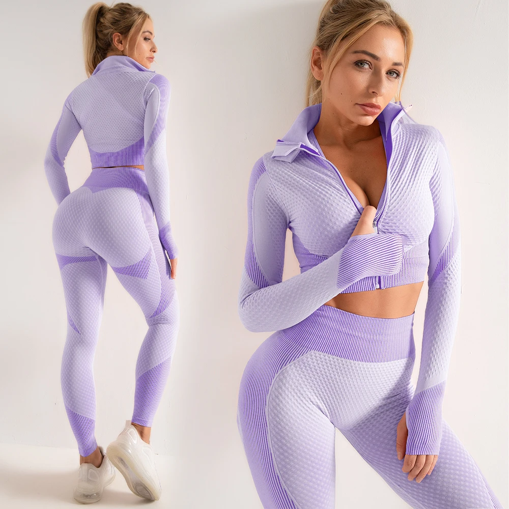 

Women Yoga Set Gym Clothing Female Sport Fitness Suit Running Clothes Yoga Top+ Leggings Women Seamless Gym Yoga Bra Suits S-XL