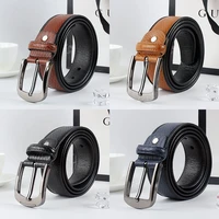 high quality brand belt fashion mens new korean version luxury design casual pin buckle versatile alligator soft leather belt
