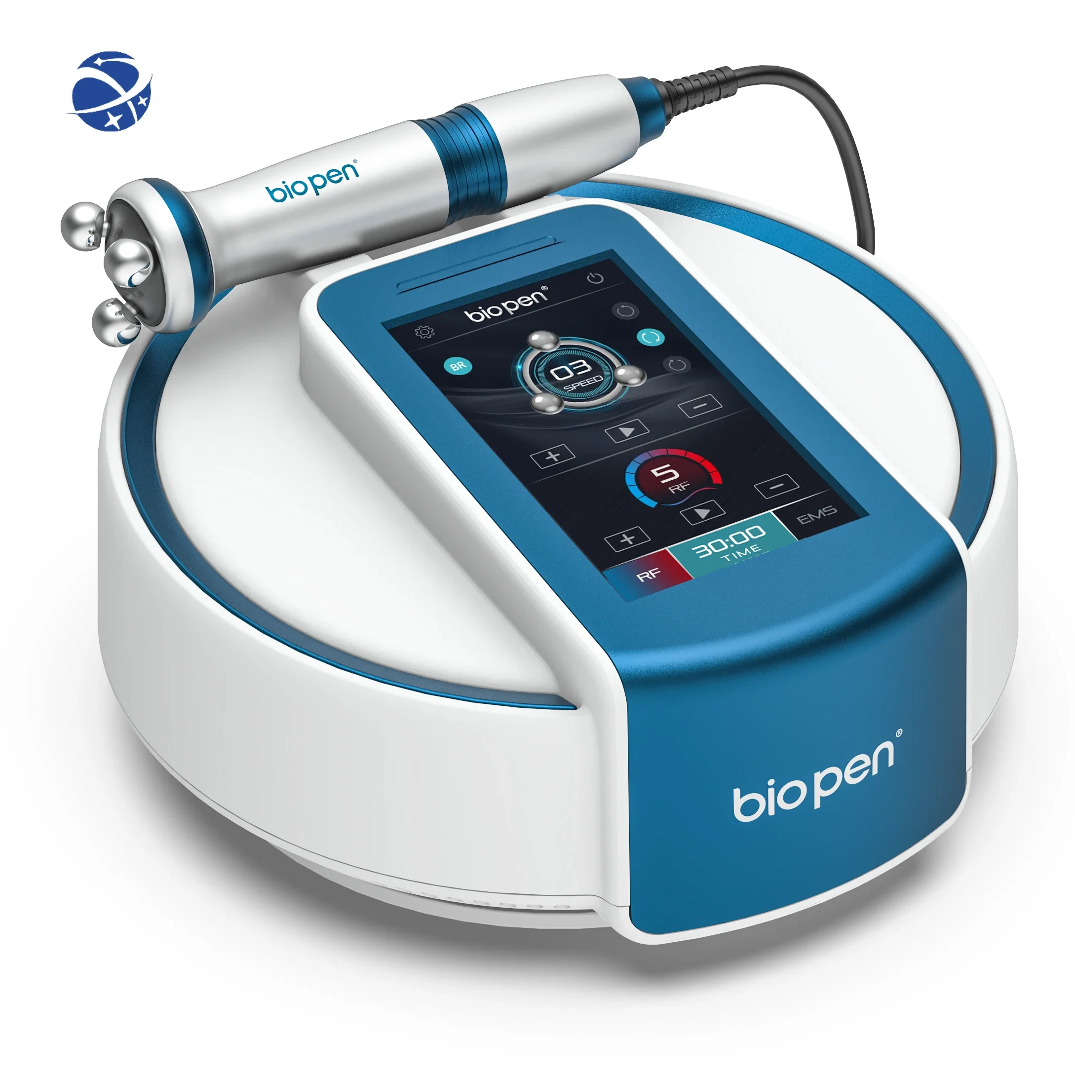 Электрический массажер Yunyi радиочастотный микро-ток био-ручка вращающийся на 360