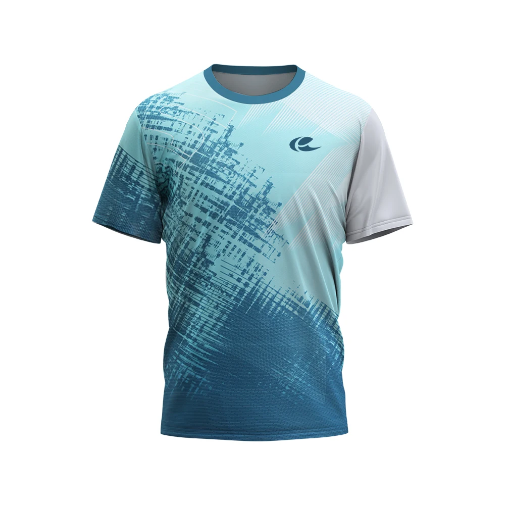 

Летняя мужская одежда для фитнеса и тенниса с 3D принтом в стиле пэчворк, дышащая одежда для гольфа, быстросохнущая Спортивная одежда для бадминтона