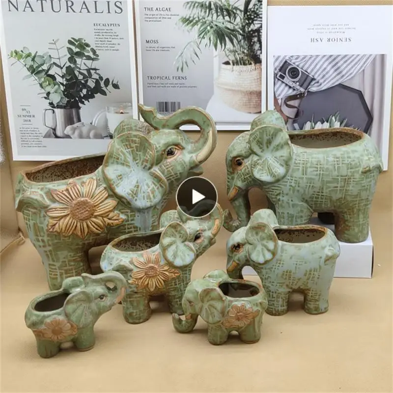 

Flower Pot Pottery Basin Ceramic Succulent Flowerpot Ceramic Flowerpot Large Caliber Breathable Succulent Flower Pot