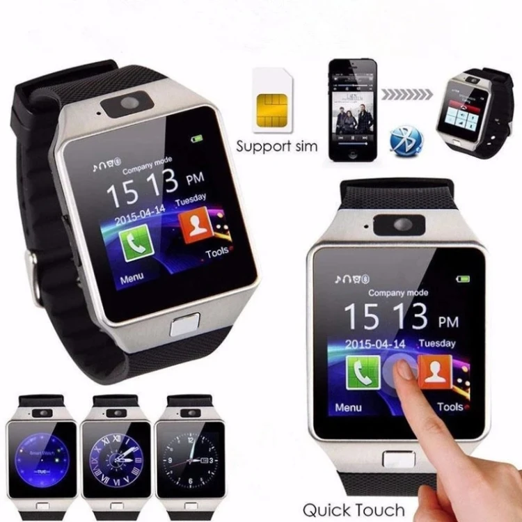 

Умные часы DZ09 с поддержкой SIM-карты, многоязычный сенсорный экран, Bluetooth, фитнес-трекер, камера, часы для телефона