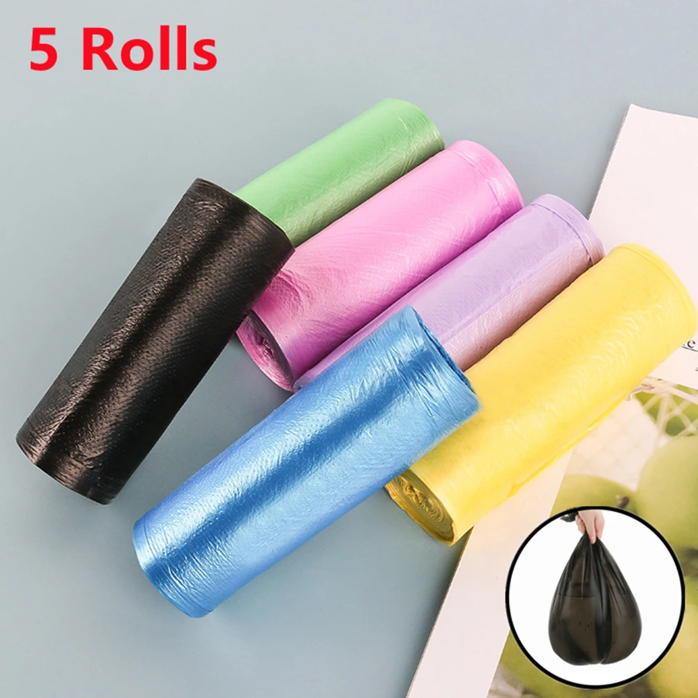 

5 Rolls Household Garbage Bag Portable Camping Festival Toilet Home Clean Composting Biodegradable Bag