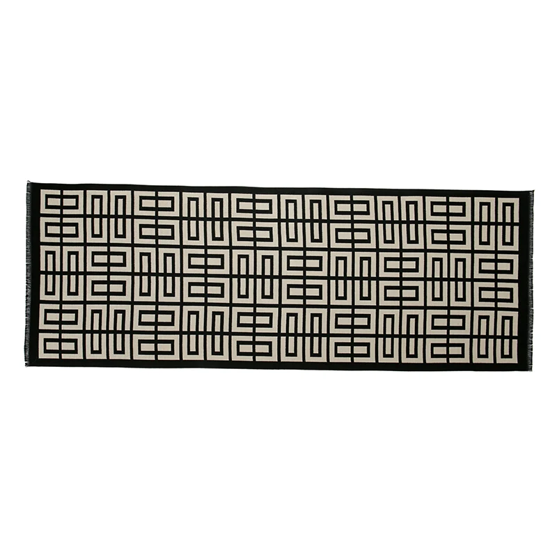 Новый блочный шарф с геометрическим принтом ветрозащитная уличная Женская шаль