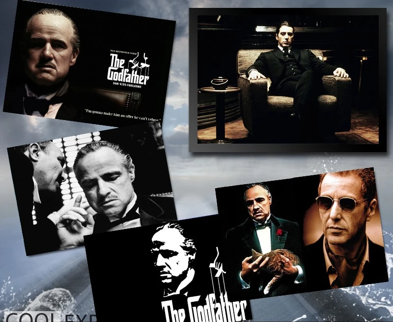 

Godfather European An American Classic Movie Poster Bar Cafe Home Decoration Painting Photo Frame Wall Painting Hanging Painting
