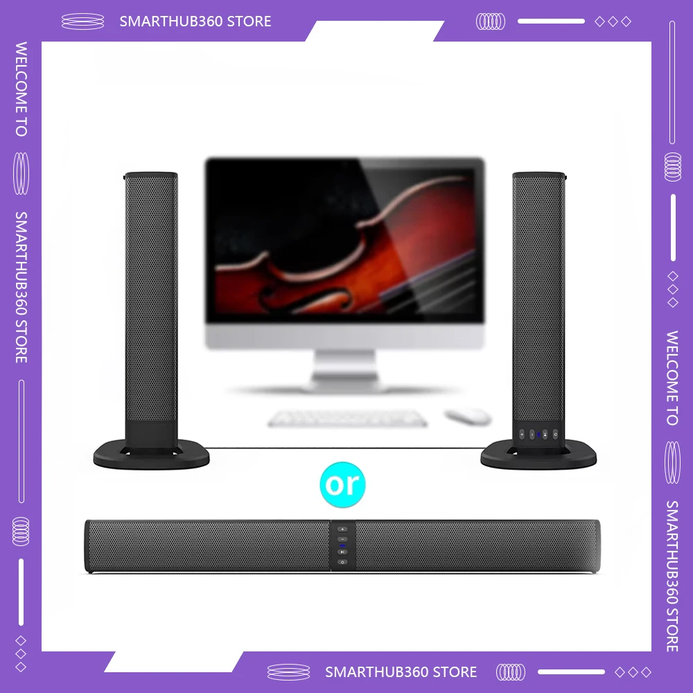 Беспроводная Bluetooth-колонка 20 Вт 3 5 мм