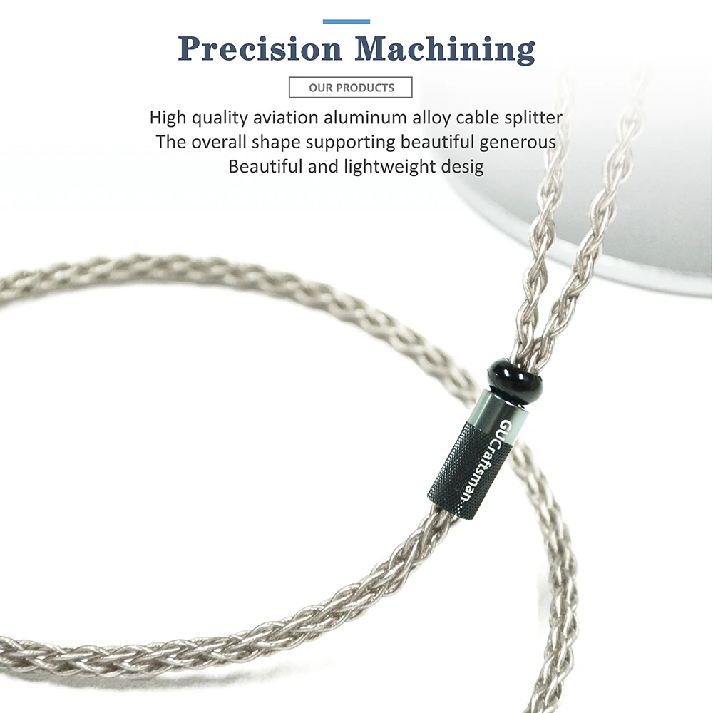 Фото 6N Single Crystal Silver IPX IEM-кабель для UE5 Pro UE6 Pro UE7 Pro UE11 Pro UE18+PRO UE350 кабель для наушников с монитором для ушей №4