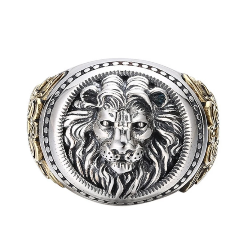 Мужские кольца из серебра 925 пробы BOCAI новая модная винтажная бижутерия в стиле