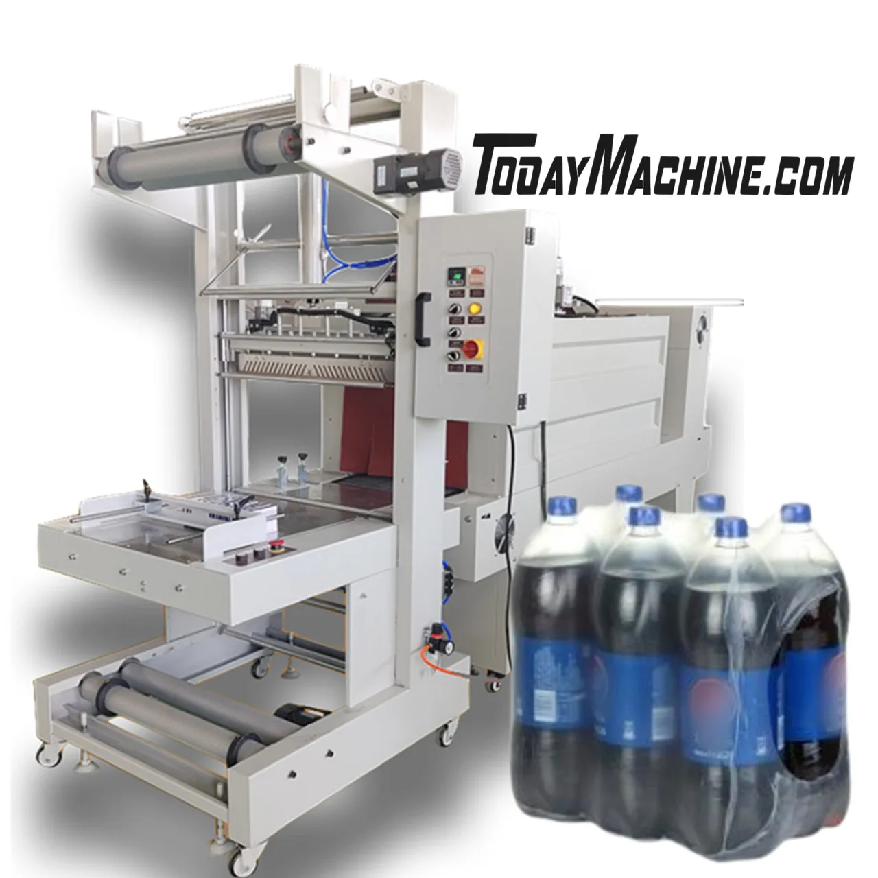 

500ml Shampoo Mineral Water Juice Bottle Sleeve Shrink Wrapping Machine