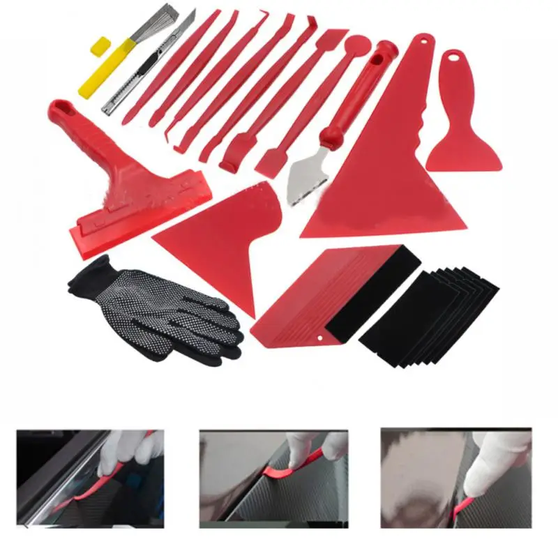 

Car Film Wrap Tool Kit Squeegee Set Car Clothing Gap Scraper For Vehicle Window Tint Universal Car Accessory Edge Closing Tools