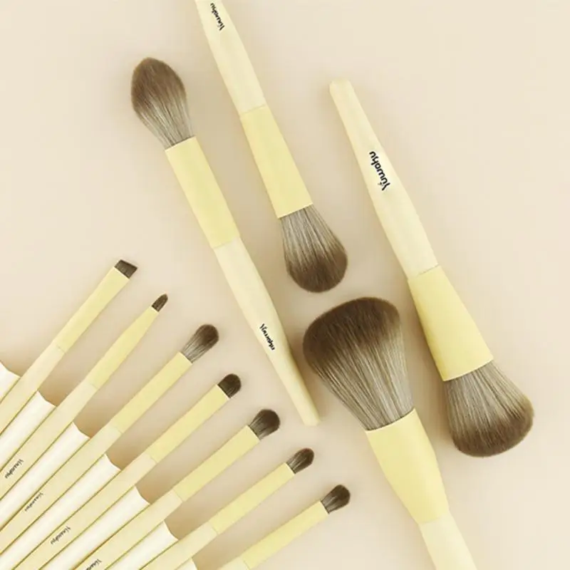 

11 PCS Makeup Brush Set Professional High Quality Eye Shadow Brush Loose Powder Brush Blush Brush Makeup Brush Set Beauty Tool