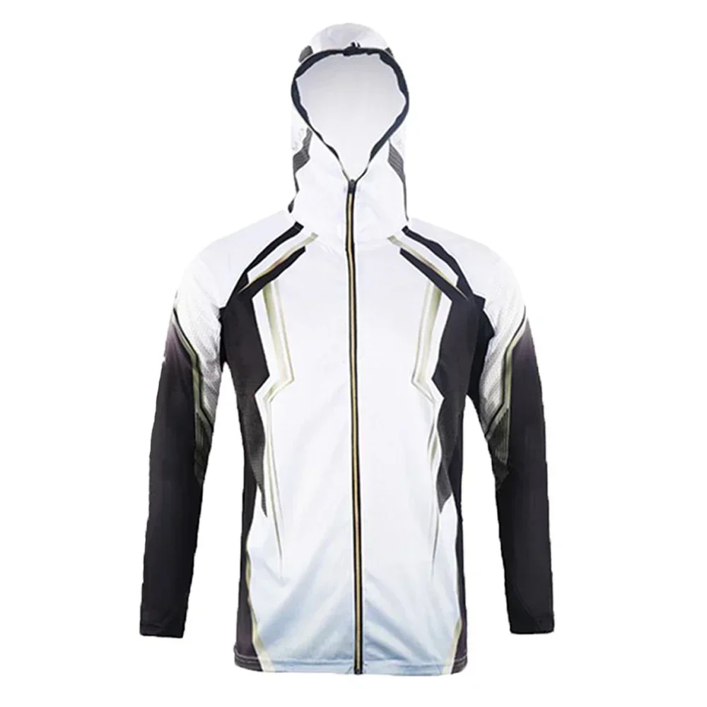 Футболка рыболовная мужская с капюшоном дышащая профессиональная одежда