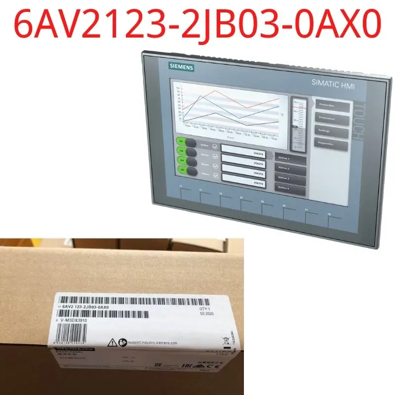 

6AV2123-2JB03-0AX0 Brand New SIMATIC HMI, KTP900 Basic, Basic Panel, Key/touch operation, 9" TFT display, 65536 colors,