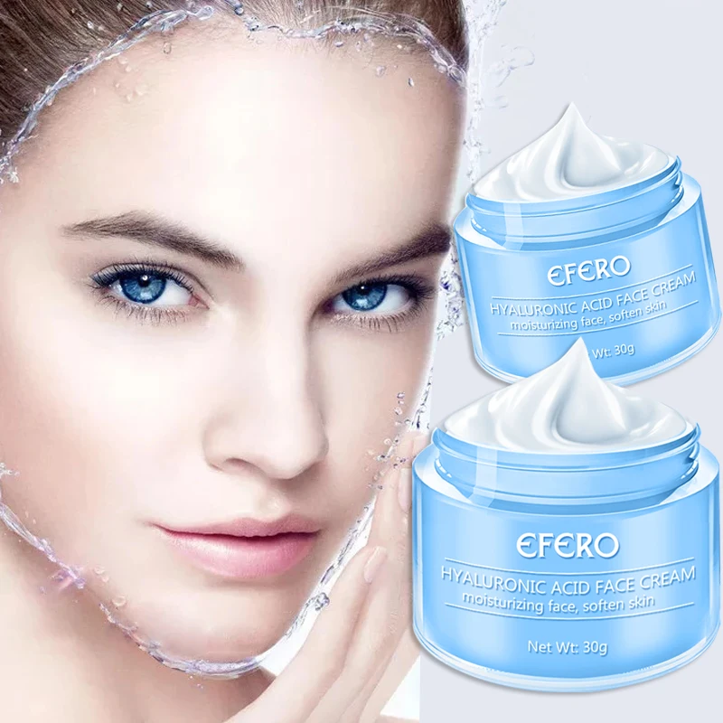 EFERO 30ml Hyaluronic Acid Essence Serum Snail Day Cream Face Cream Moisturizing Anti Aging Wrinkle Whitening Bright Face Cream