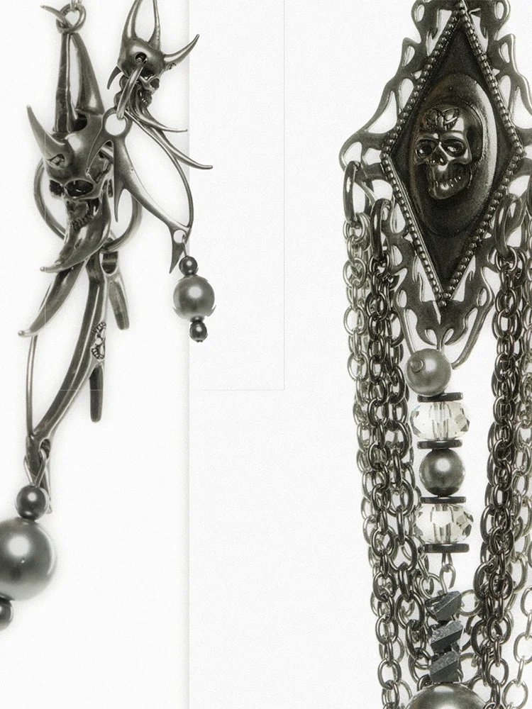 ZHUHE серьги неправильной формы коллекция неоготических стилей для женщин и мужчин