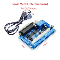 5 axis cnc breakout board interface for stepper usb cable motor driver cnc router board control