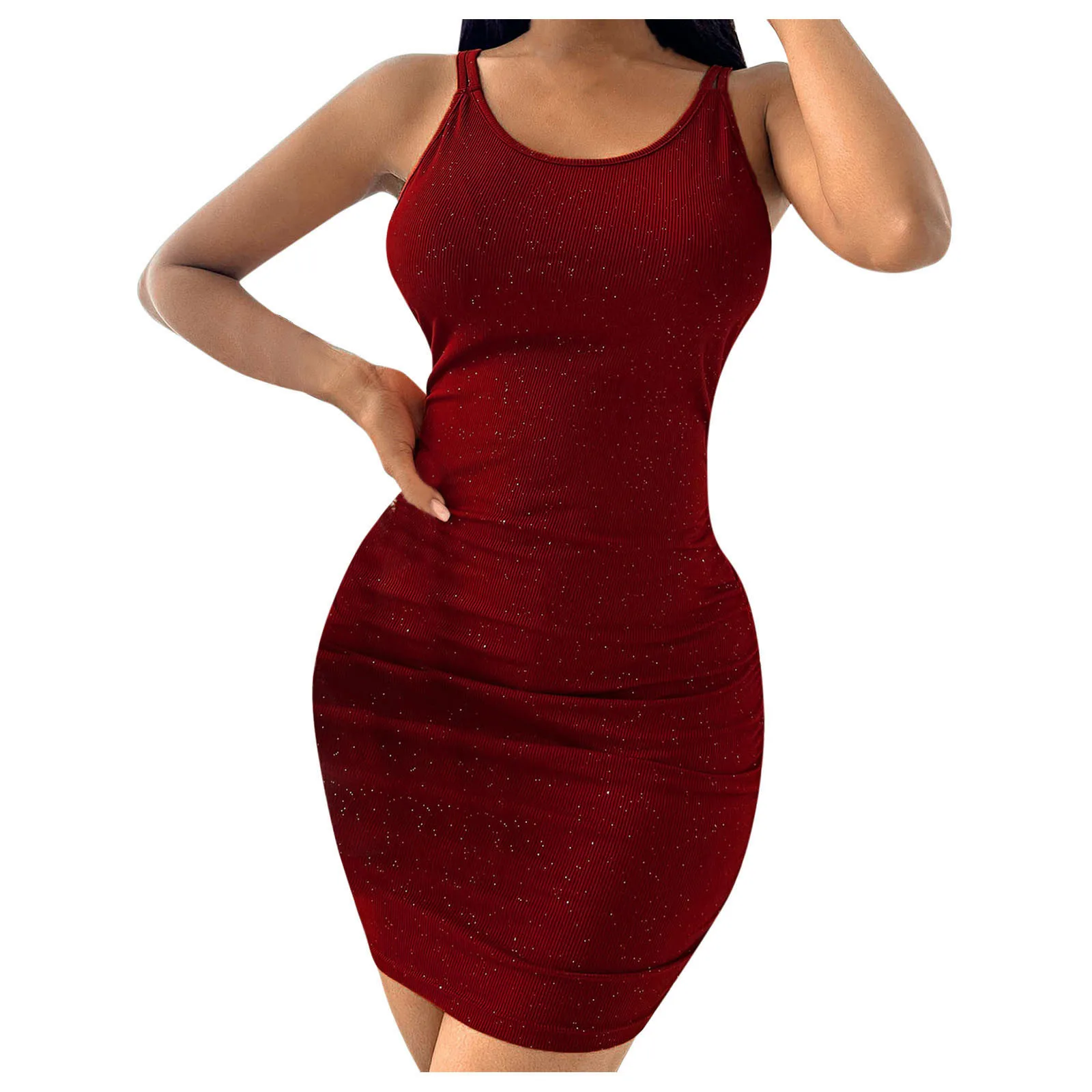 

Женское вечернее платье с бретелькой через шею, соблазнительное платье с перекрестным вырезом, женское мини-платье, кружевное свободное же...