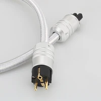 hi end eu schuko power cable 5n ofc ac mains eu us power cord hifi power cable for subwoofer amplifier dvav audiophile
