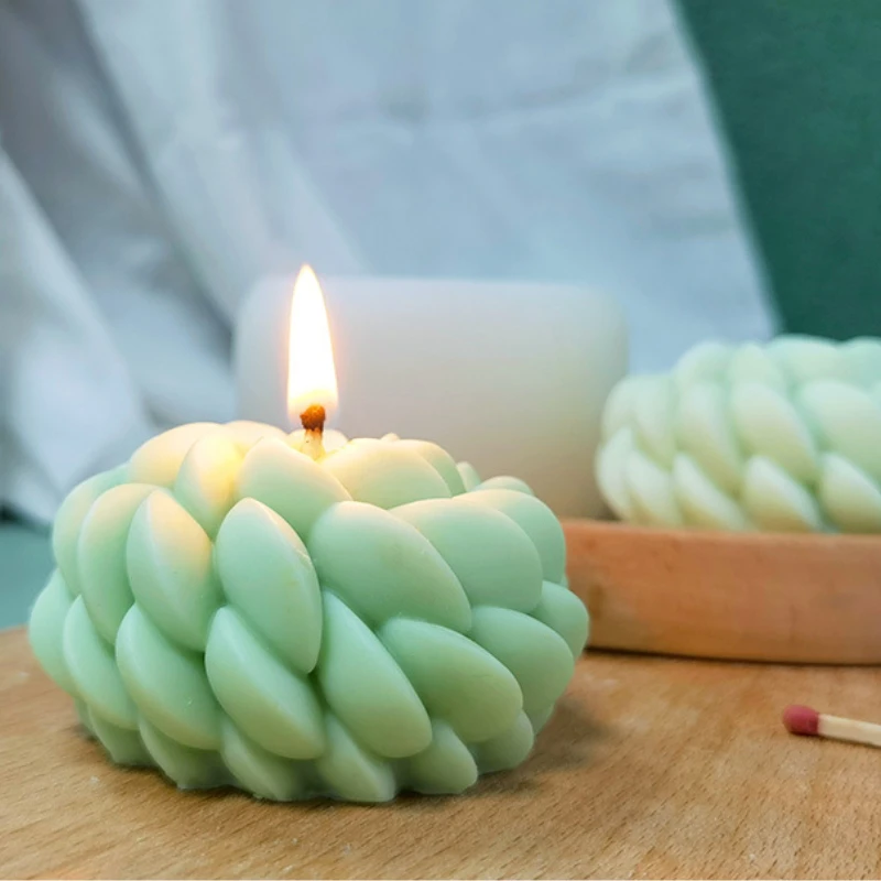 Santa Ana flower Silicone Candle Mold DIY Succulent Plants Candle Making Handmade Soap Resin Clay Mold Gift Art Craft Home Decor