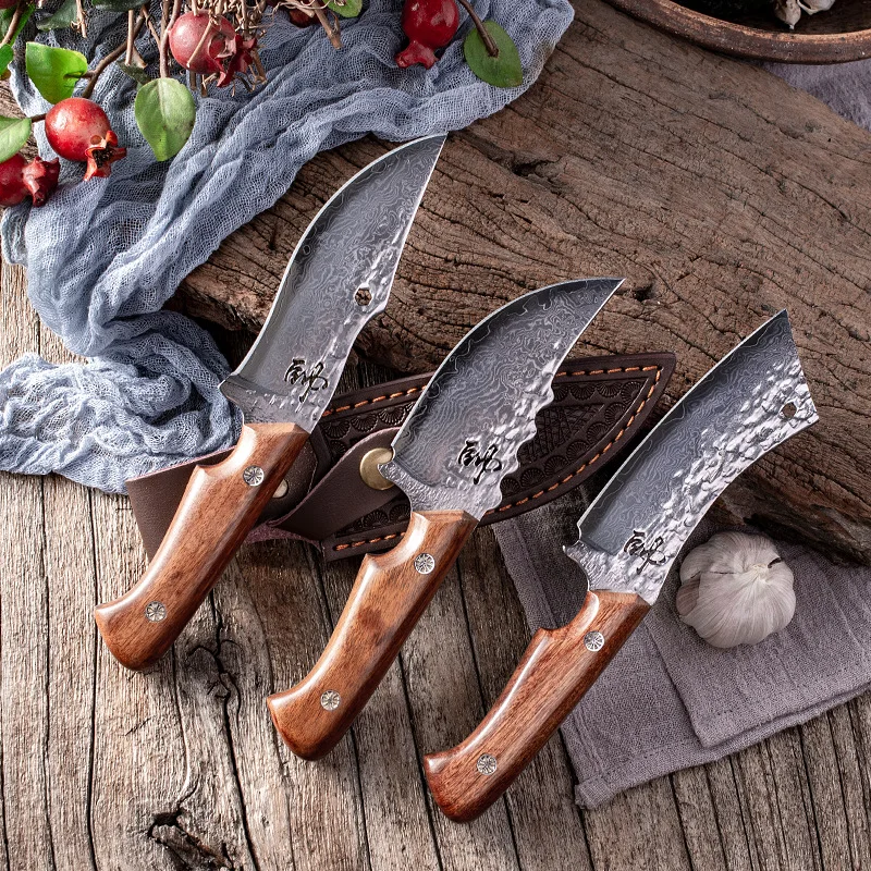 

Boning Knife Forged Butcher Knife Kitchen Damascus Steel Meat Chopping Knife Serbian Chef Slicing Cutter Knife Cooking Tools