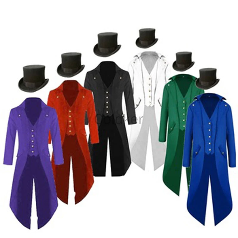 Gothic Ringmaster Vicking Coat With Hat