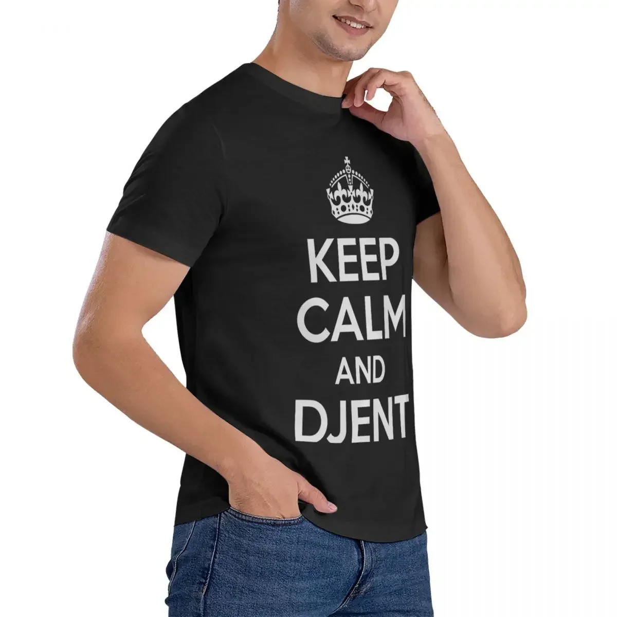Мужские футболки Djentleman смешная футболка Djent из 100% хлопка с круглым вырезом и