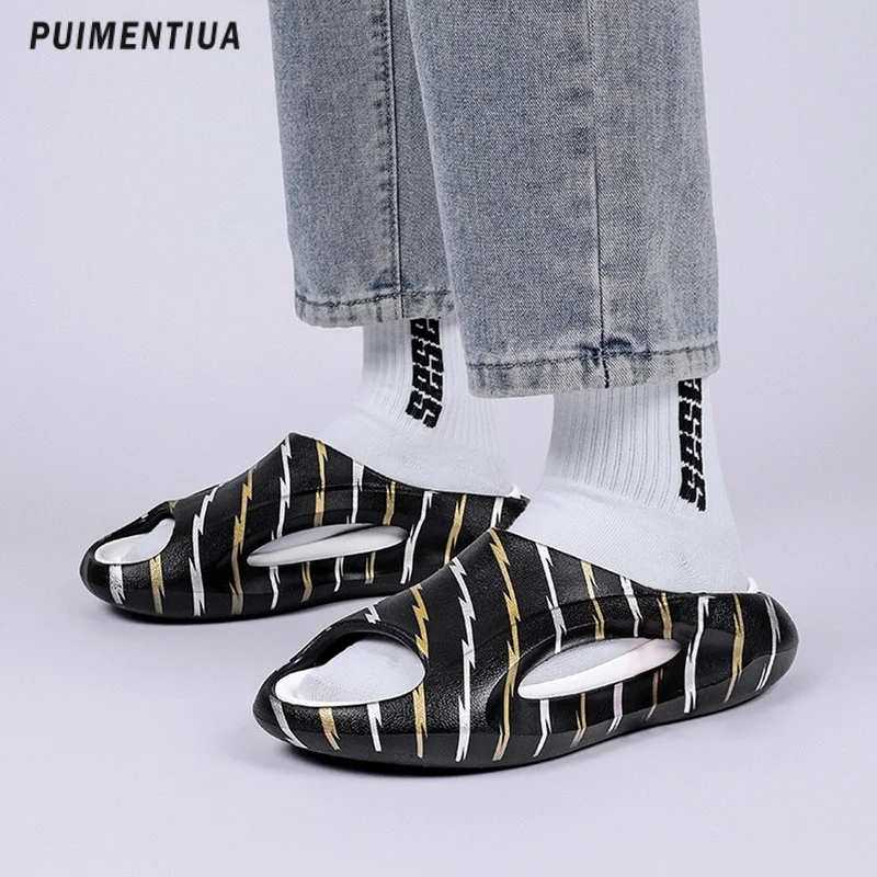 

Fashion Sneaker Slippers For Men Cloud Women Sports Shoes Platform Summer Beach Sandals Flip Flops Thick Bottom Slides Soft 2023