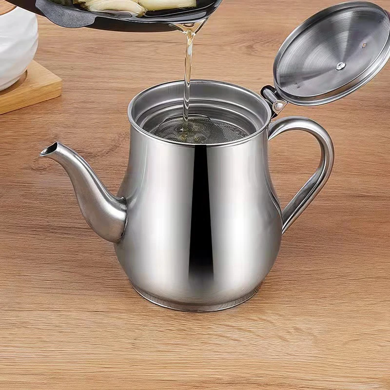 

Cooking Oil Filter Pot Container Oil Separator Bottle Storage Pot Oil Tank With Filter Mesh For Kitchen