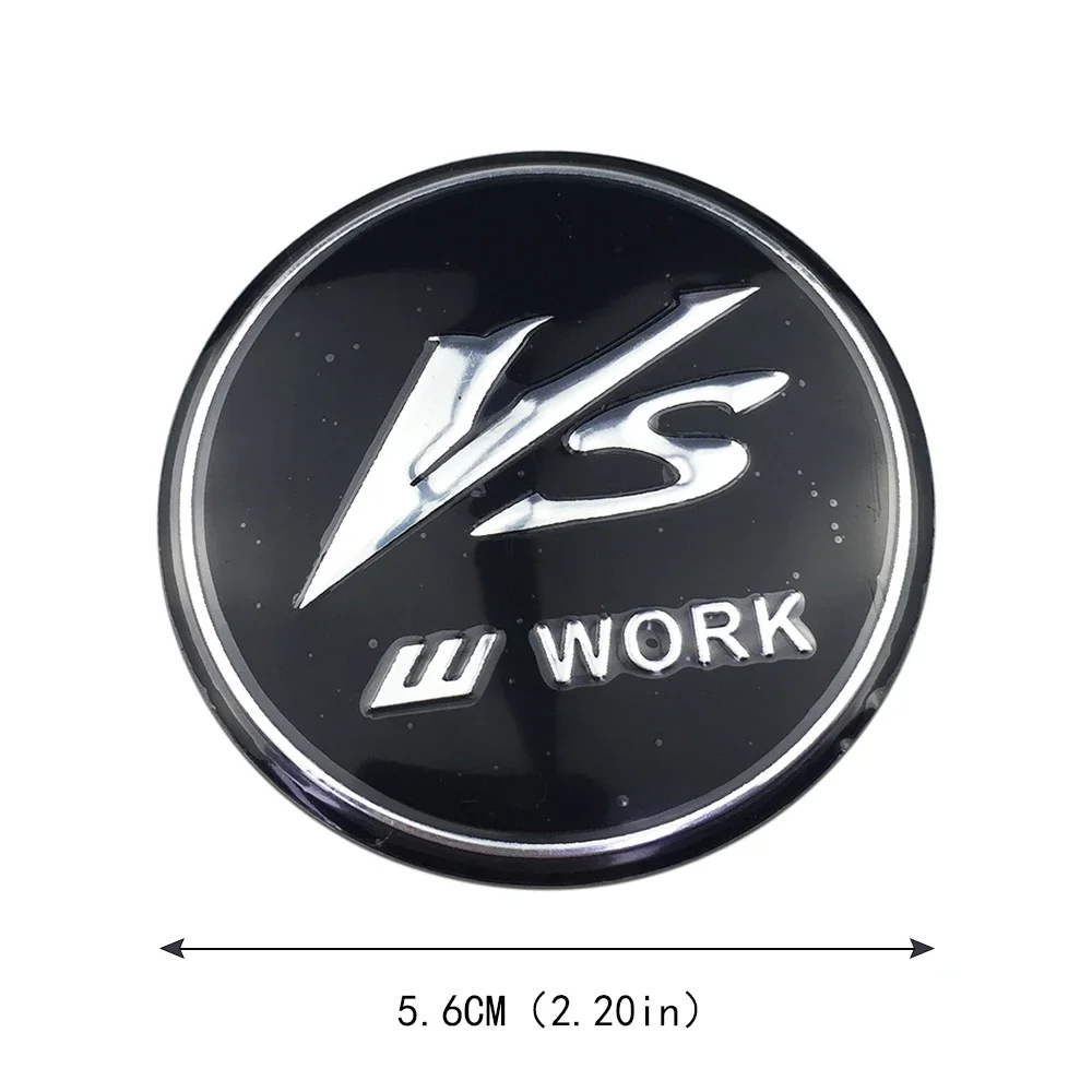 56 мм VS рабочая эмблема центра колеса автомобиля наклейка на ступицу шин значок