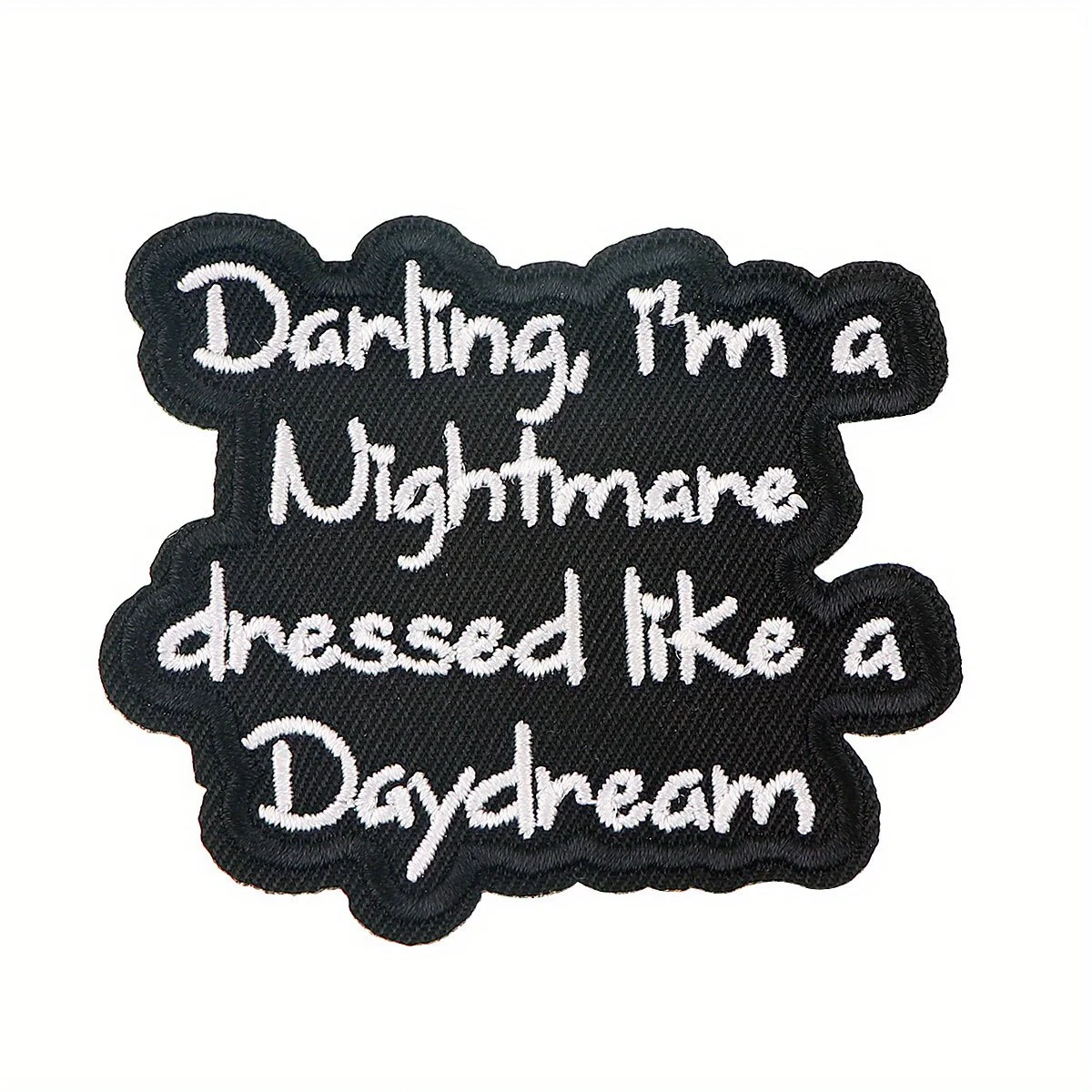  нашивка с забавной цитатой Я кошмар - текстами альбома Тейлора Сwift вышитая