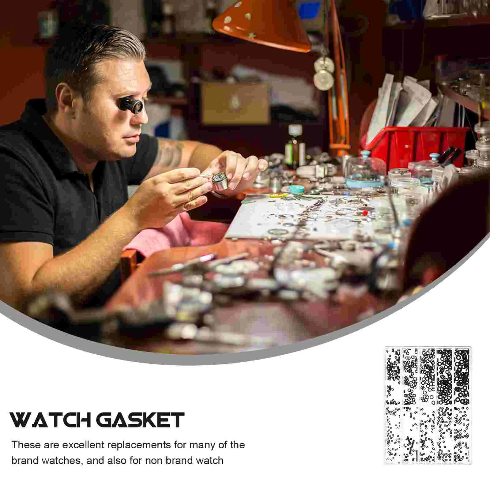 Watch Parts Seal Ring Suit Watch Back Seal Washers Rubber Ring Ring Watch O-ring Watch Back Washers Seal Gaskets Watch