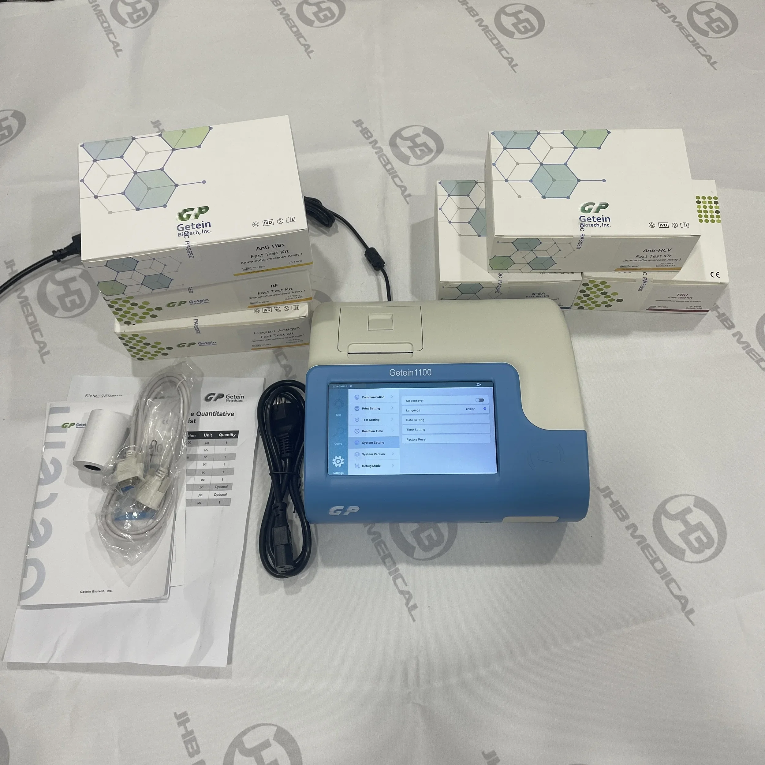 Getein иммунофлуоресцентный количественный анализатор Getein1100 Hb1Ac TSH фотоаппарат