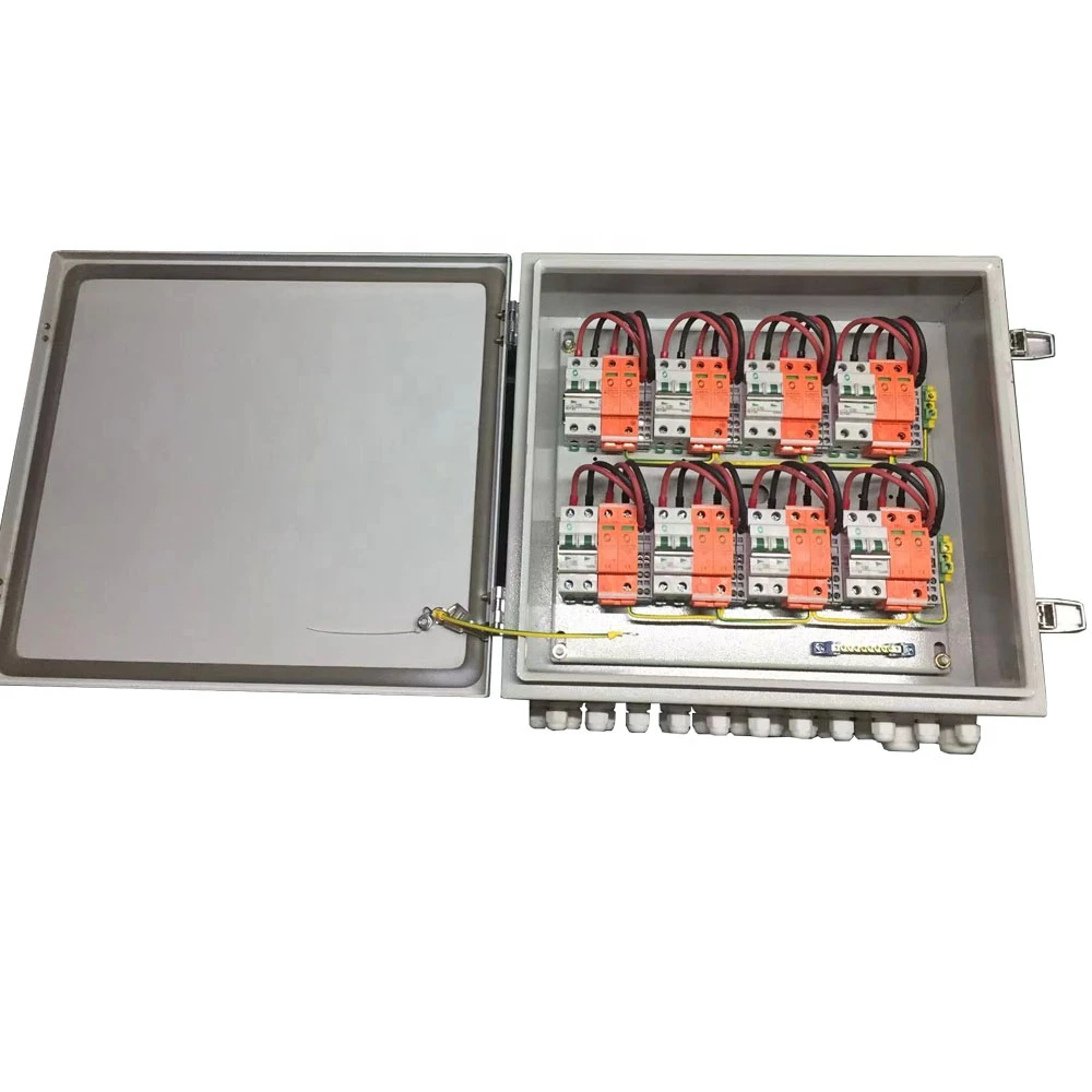 

WSDB-PV series IP65 8 в 8 out 8 stings 500v AC солнечный PV массив комбинированный блок с солнечным разъемом и кабельной втулкой