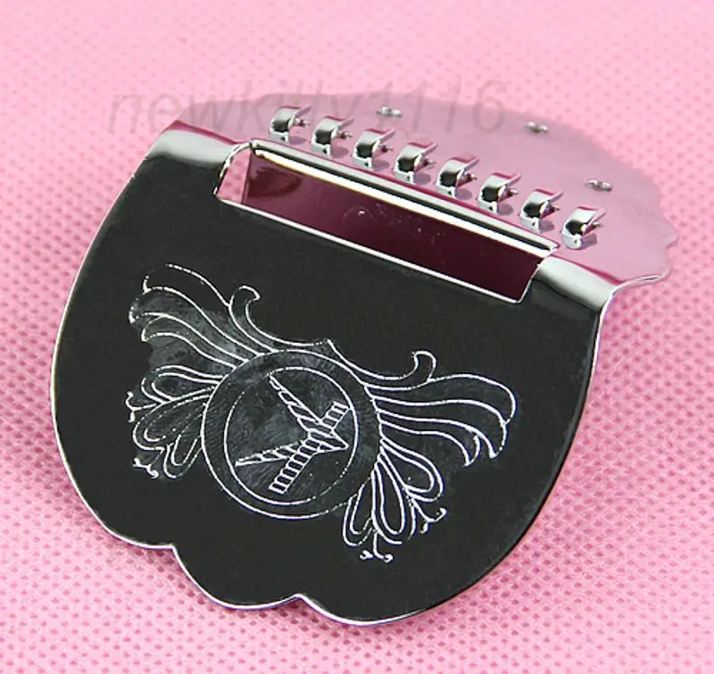 

New Brand Tailpiece Mandolin Guitar Scalloped Short Chrome