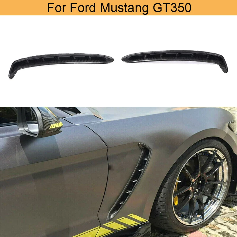 Переднее боковое крыло Крышка вентиляционного отверстия для Ford Mustang Shelby GT350 2019 2020 крыло вентиляционного отверстия Крышка отделка углеродное волокно Переднее боковое крыло Крышка вентиляционного отверстия для Ford Mustang Shelby GT350 2019 2020 крыло вентиляционного отверстия Крышка отделка углеродное волокно