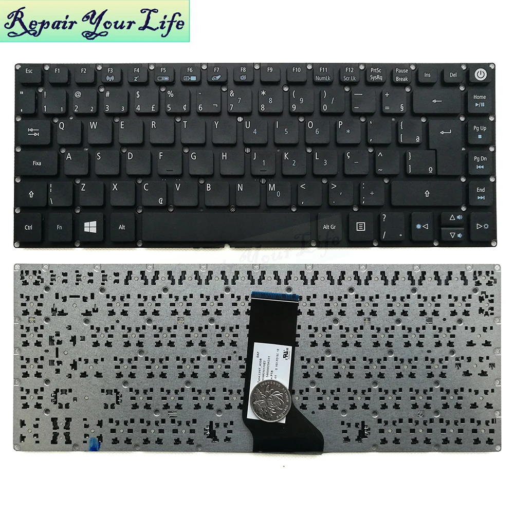 

US PT-BR Brazil Keyboard for Acer Aspire E14 E5-473 E5-474 E5-475 E5-422 E5-432 Teclado Portuguese LV4T-A50B PK131BQ2A27 New