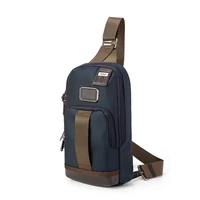 2223402 mens business commuting ballistic nylon chest bag satchel leisure fashion travel bag