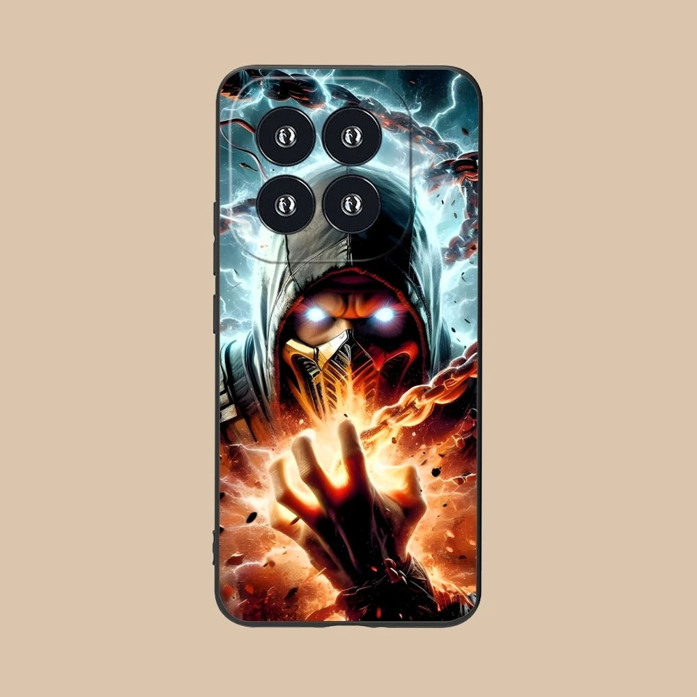 Чехол для мобильного телефона Mortal Kombat Scorpion Xiaomi 14 13 12 11 10 9 T Ultra Lite Pro S SE X 5G черный