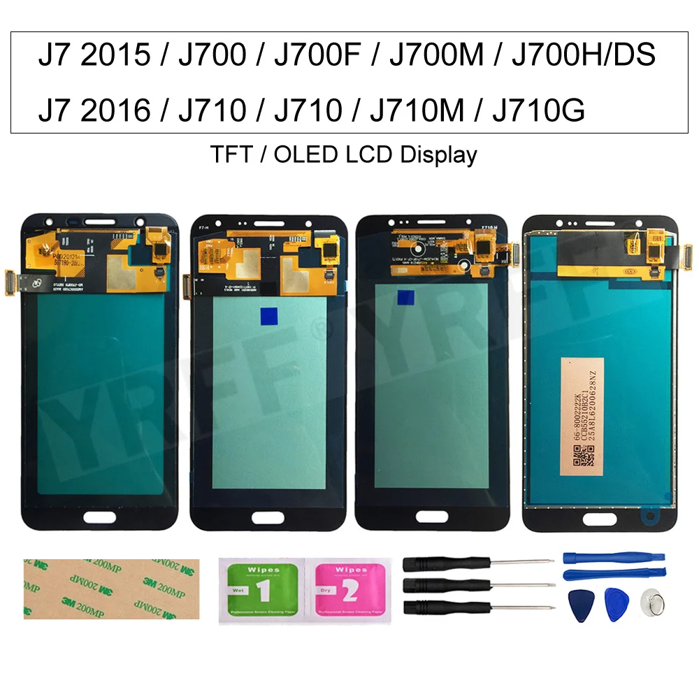 

For Samsung J7 2016 J710 J710F J710M J710G LCD For Samsung Galaxy J7 2015 J700 J700F J700M LCD Display Touch Screen Digitizer