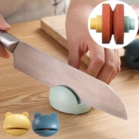 multi function stone household kitchen accessory sharpening stone portable knife sharpener in the shape of a frog mini cartoon