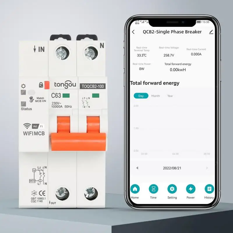 

Беспроводной автоматический выключатель с таймером и поддержкой Wi-Fi